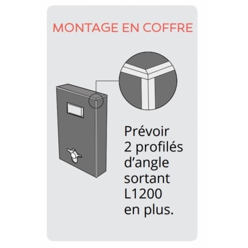 Habillage décoratif Bâti WC DECOFAST Cosy Béton Brut DécoFast montage en coffre Habillage décoratif Bâti WC DECOFAST Cosy Béton Brut DécoFast montage en coffre