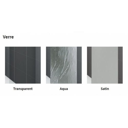 Pare-baignoire pivotant YOUNG 1V 80 cm- Transparent - Silver Verre