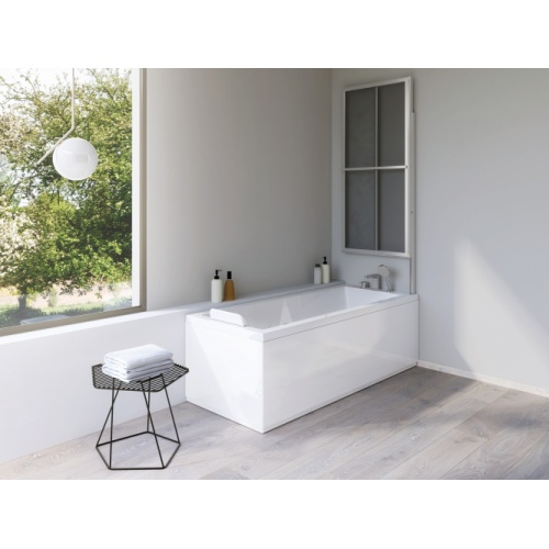 Pare-baignoire pliant et relevable SECURE Argent brillant satiné - 2 volets Pare-bain SECURE 2 volets plié Pare-baignoire pliant et relevable SECURE Argent brillant satiné - 2 volets Pare-bain SECURE 2 volets plié