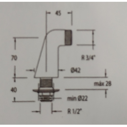 Pack complet baignoire POP 170x75 avec robinetterie et vidage 1361 Colonnette Schéma Pack complet baignoire POP 170x75 avec robinetterie et vidage 1361 Colonnette Schéma