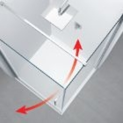Paroi quart de cercle YOUNG R2 2 portes battantes et 2 fixes en alignement - SIlver - 90x90cm Ouverture intérieur-extérieur Paroi quart de cercle YOUNG R2 2 portes battantes et 2 fixes en alignement - SIlver - 90x90cm Ouverture intérieur-extérieur
