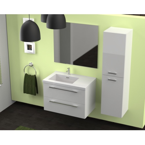 Meuble simple vasque 77 Saturn 2.0 Blanc Brillant SANS miroir** Cascade 80 blanc-2 Meuble simple vasque 77 Saturn 2.0 Blanc Brillant SANS miroir** Cascade 80 blanc-2