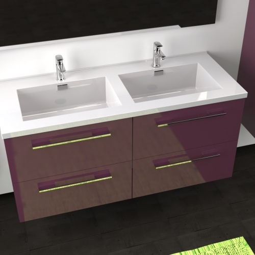 Meuble double vasque 117 Saturn 2.0 Aubergine SANS miroir** Cascade 120 aubergine-3 Meuble double vasque 117 Saturn 2.0 Aubergine SANS miroir** Cascade 120 aubergine-3