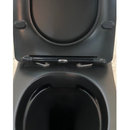 Pack WC Grohe Rapid SL + Cuvette sans bride KELOS Flush Noir Mat + Plaque Skate Air Chromé kelos Pack WC Grohe Rapid SL + Cuvette sans bride KELOS Flush Noir Mat + Plaque Skate Air Chromé kelos