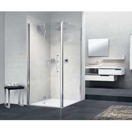 Porte pivotante et pliante YOUNG 1BS 70 cm - Transparent - Chromé - Gauche YOUNG 1BS + F- Gauche Porte pivotante et pliante YOUNG 1BS 70 cm - Transparent - Chromé - Gauche YOUNG 1BS + F- Gauche