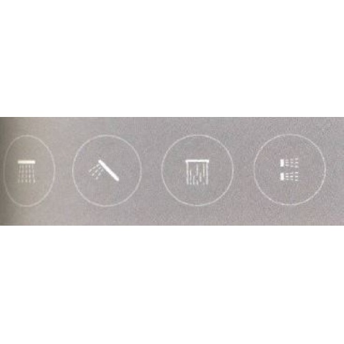 Façade TRIVERDE pour douche encastrée thermostatique THERMO TWIST - 2 Sorties Pastilles sérigraphiés Façade TRIVERDE pour douche encastrée thermostatique THERMO TWIST - 2 Sorties Pastilles sérigraphiés