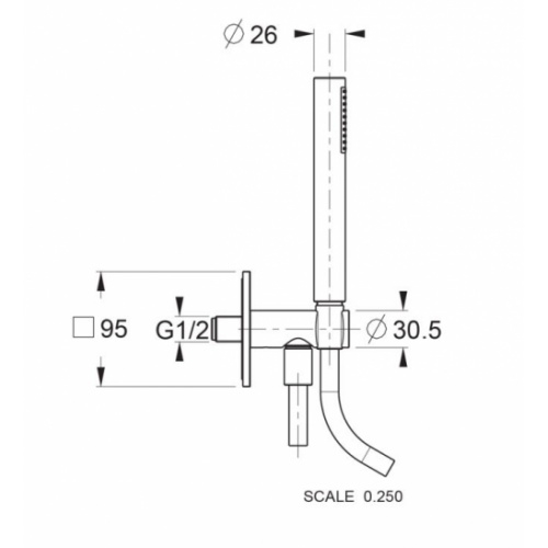 Pack complet encastré Bain/Douche THERMO TWIST PD61251 Schéma Pack complet encastré Bain/Douche THERMO TWIST PD61251 Schéma