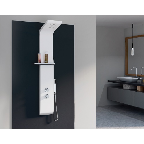 Colonne de douche design AQUAMOON en ABS Blanc Aquamoon Blanc Zoom Colonne de douche design AQUAMOON en ABS Blanc Aquamoon Blanc Zoom
