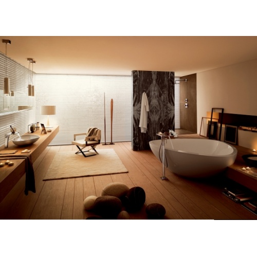 Mélangeur lavabo 3 trous mural bec long Axor Massaud - 18115000 Massaud_Bathroom Mélangeur lavabo 3 trous mural bec long Axor Massaud - 18115000 Massaud_Bathroom