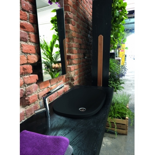 Vasque à poser ou à encastrer WILD Blackmat - Rectangle 60 WWL604513_AMB Vasque à poser ou à encastrer WILD Blackmat - Rectangle 60 WWL604513_AMB