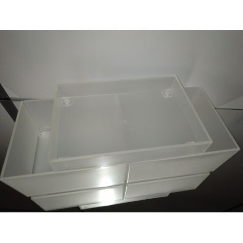 Lot de 3 Boîtes de rangement cosmétique Boite rangement empilée Lot de 3 Boîtes de rangement cosmétique Boite rangement empilée