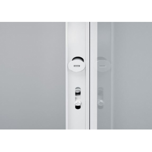 Paroi 1 porte coulissante KUADRA 2.0 2PH - Noir - Verre Transparent - Gauche - 100cm Réglage profilé Paroi 1 porte coulissante KUADRA 2.0 2PH - Noir - Verre Transparent - Gauche - 100cm Réglage profilé