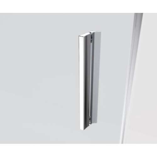 Paroi 1 porte coulissante KUADRA 2.0 2PH - Noir - Verre Transparent - Gauche - 100cm Poignée Paroi 1 porte coulissante KUADRA 2.0 2PH - Noir - Verre Transparent - Gauche - 100cm Poignée
