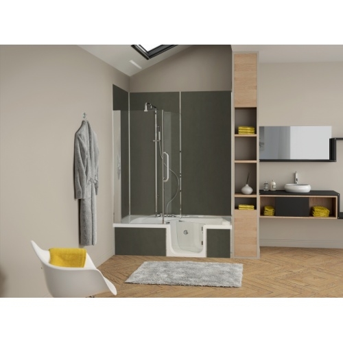 Tablier de façade Kinewall Design - 160 cm - Différents coloris Baignoire DUO en niche Droite Tablier de façade Kinewall Design - 160 cm - Différents coloris Baignoire DUO en niche Droite