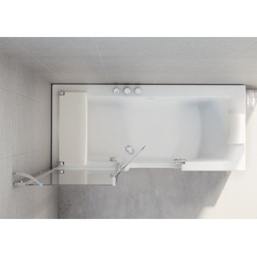 Combiné Bain/Douche DUO adapté PMR et Séniors, 170x75 cm - Tête à Droite baignoire-rectangulaire-kinedo-duo-vue du dessus Droite Combiné Bain/Douche DUO adapté PMR et Séniors, 170x75 cm - Tête à Droite baignoire-rectangulaire-kinedo-duo-vue du dessus Droite