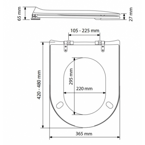 Abattant WOOD Slim Blanc Brillant - Descente Manuelle Schéma WOOD Slim 7WDxxxx7701 Abattant WOOD Slim Blanc Brillant - Descente Manuelle Schéma WOOD Slim 7WDxxxx7701