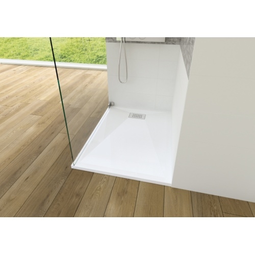 Receveur KINESURF Extra-plat Blanc - 70x120 cm Kinesurf 4 cm 120x80 - Bonde largeur Receveur KINESURF Extra-plat Blanc - 70x120 cm Kinesurf 4 cm 120x80 - Bonde largeur