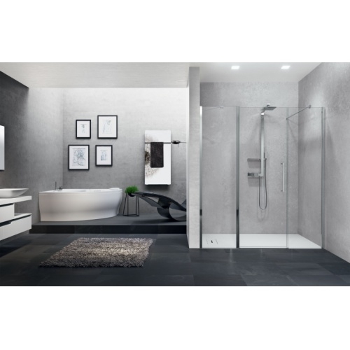 Paroi de douche YOUNG 2P+FL - 1 porte battante + 2 Fixes en alignement - 150 cm Y22PFLN Paroi de douche YOUNG 2P+FL - 1 porte battante + 2 Fixes en alignement - 150 cm Y22PFLN