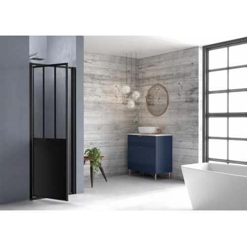 Paroi latérale fixe LOFT Steel 90 cm LOFT Steel porte pivotant niche Gauche Paroi latérale fixe LOFT Steel 90 cm LOFT Steel porte pivotant niche Gauche