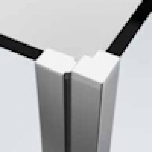 Porte de douche pivotante YOUNG PLUS - Profilé Silver - 100 cm PROFMAGNETE Porte de douche pivotante YOUNG PLUS - Profilé Silver - 100 cm PROFMAGNETE