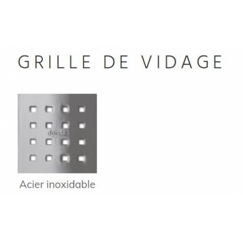 Receveur LIPARI en Nano-coating Gris Ciment - 100x70cm Grille de vidage Receveur LIPARI en Nano-coating Gris Ciment - 100x70cm Grille de vidage