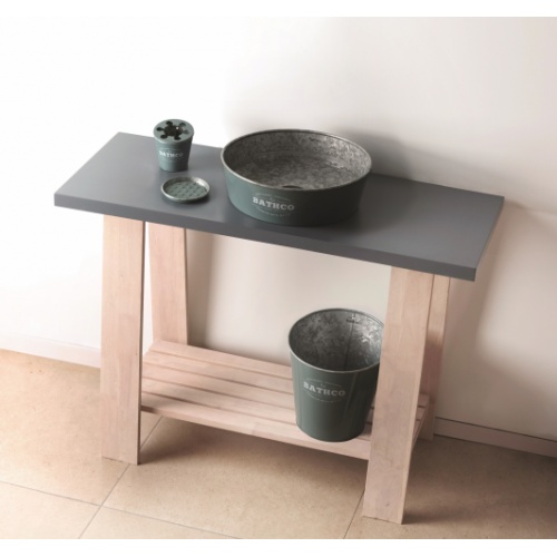 zzzEnsemble de salle de bains KIOTO en Zinc Gris KIOTO Gris Amb zzzEnsemble de salle de bains KIOTO en Zinc Gris KIOTO Gris Amb