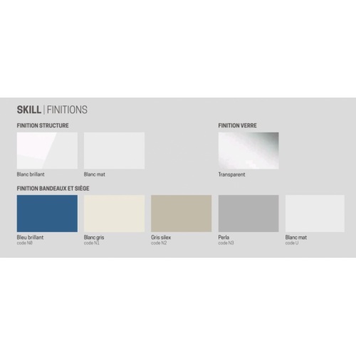 Cabine de douche multifonction SKILL DUAL Perla 160x97 cm Coloris Skill DUAL Cabine de douche multifonction SKILL DUAL Perla 160x97 cm Coloris Skill DUAL