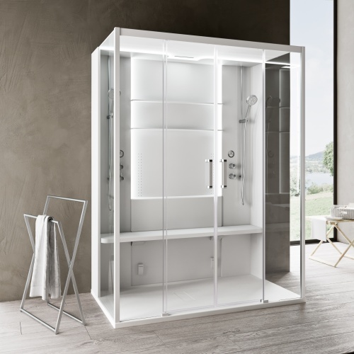 Cabine de douche multifonction SKILL DUAL Perla 160x97 cm SKILL-DUAL-NOVELLINI-345209-reld2f72bf3 Cabine de douche multifonction SKILL DUAL Perla 160x97 cm SKILL-DUAL-NOVELLINI-345209-reld2f72bf3