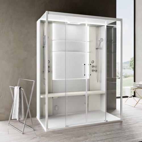 Cabine de douche multifonction SKILL DUAL Perla 160x97 cm SKILL-DUAL-NOVELLINI-345209-relc9efe63b Cabine de douche multifonction SKILL DUAL Perla 160x97 cm SKILL-DUAL-NOVELLINI-345209-relc9efe63b