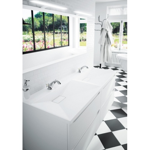 Meuble double-vasques FEELING 140 cm - Cotta Blanc Meuble double-vasques FEELING 140 cm - Cotta Blanc