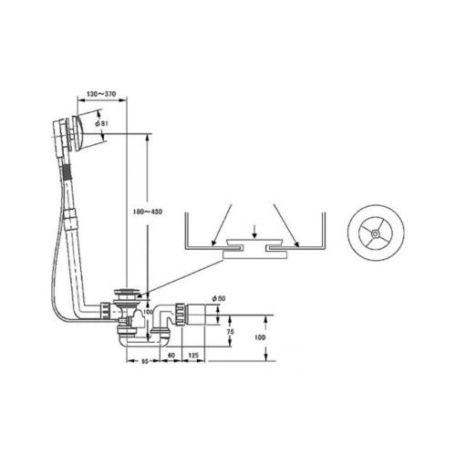 Vidage avec trop-plein intégré prolongé Villeroy-et-Boch-U90950461-3 Vidage avec trop-plein intégré prolongé Villeroy-et-Boch-U90950461-3