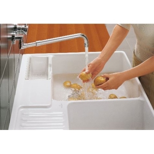 Évier à poser céramique TRADITION Blanc - Vidage manuel TRADITION 2 C Évier à poser céramique TRADITION Blanc - Vidage manuel TRADITION 2 C