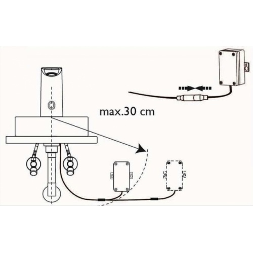 Robinet d'eau froide électronique QUIKTRONIC sur batterie QT33051 Sur Batterie Robinet d'eau froide électronique QUIKTRONIC sur batterie QT33051 Sur Batterie