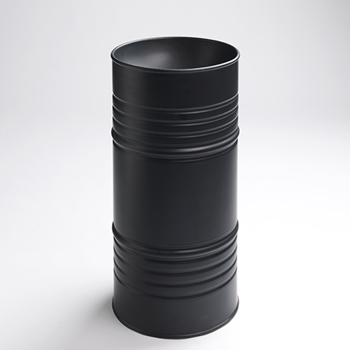 Vasque BARREL sur pied aspect Métal BARREL08