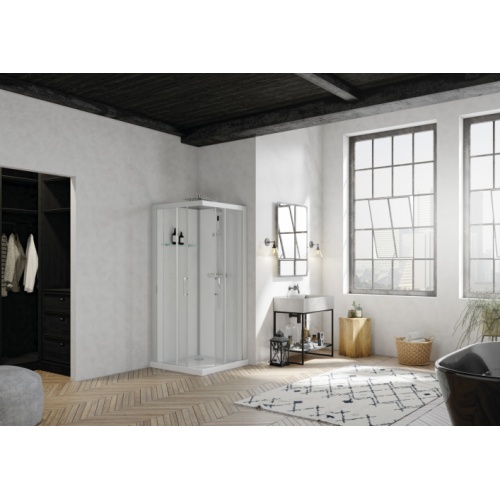 Cabine de douche BROOKLYN 90x90 cm - Portes coulissantes Brooklyn_C90_couliss Cabine de douche BROOKLYN 90x90 cm - Portes coulissantes Brooklyn_C90_couliss