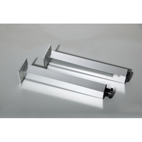 Meuble double vasque BIZ 120 cm Bois Clair + Miroir Lite kiss pieds 2