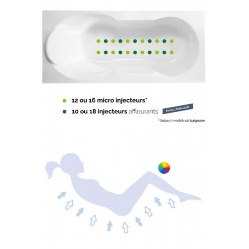 Baignoire balnéo CONCERTO 170x75 - Tête à Droite - Air Hotel Air Hotel prog Baignoire balnéo CONCERTO 170x75 - Tête à Droite - Air Hotel Air Hotel prog