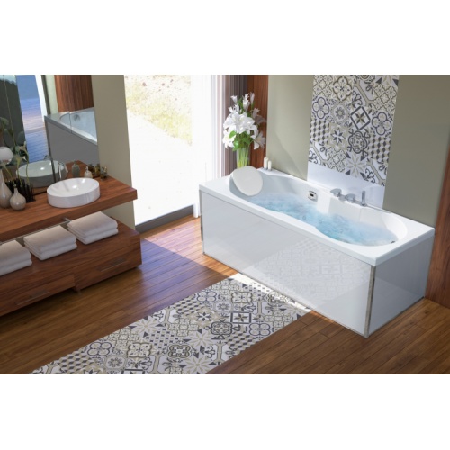 Baignoire balnéo ROMANZA 170x75 - Tête à Gauche - Silence Mix Color Romanza Vitalité_tablier blanc-Gauche Baignoire balnéo ROMANZA 170x75 - Tête à Gauche - Silence Mix Color Romanza Vitalité_tablier blanc-Gauche