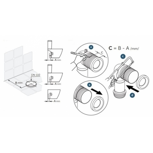 Pipe de raccordement Ø 100 - T002767 T002767 Installation Pipe de raccordement Ø 100 - T002767 T002767 Installation
