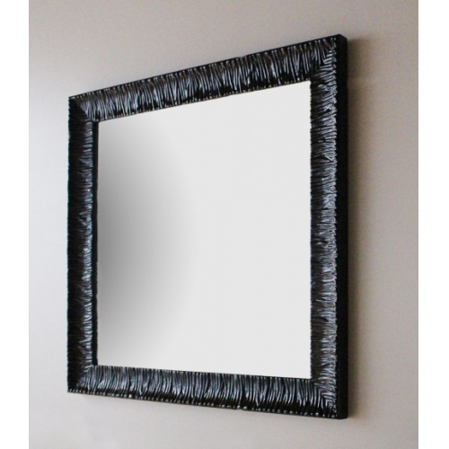 Miroir RETRO 100x100 cm - Noir Miroir RETRO 100x100 cm - Noir