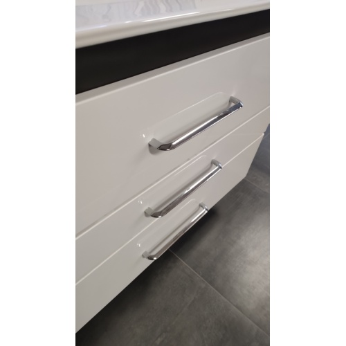 Meuble PRESTIGE 3 tiroirs 120cm DV - Blanc brillant - SANS miroir Prestige Blanc (1) Meuble PRESTIGE 3 tiroirs 120cm DV - Blanc brillant - SANS miroir Prestige Blanc (1)