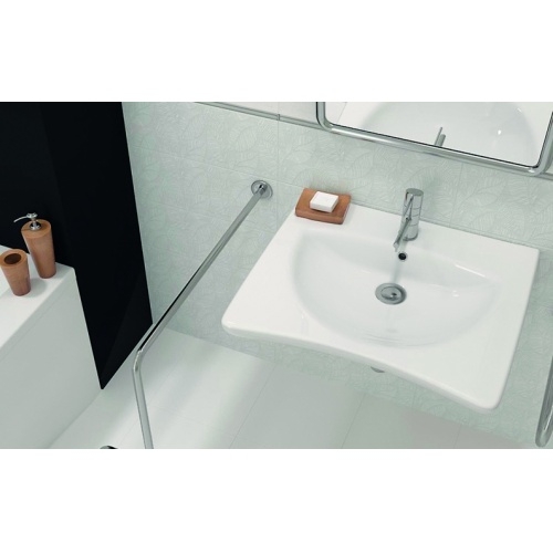 Lavabo en céramique PMR* lavabo PMR phot ambiance Lavabo en céramique PMR* lavabo PMR phot ambiance