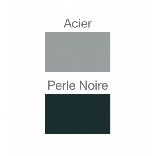 Cabine HORIZON Thermostatique 110x81 - Perle noire - Porte pivotante Horizon - 2 couleurs