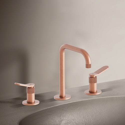 Mélangeur lavabo EAST SIDE 3 trous Or Rose brossé ES20534P_AMB Mélangeur lavabo EAST SIDE 3 trous Or Rose brossé ES20534P_AMB