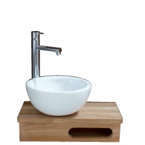 Plan de toilette Lave-Mains en Chêne Brut 6014