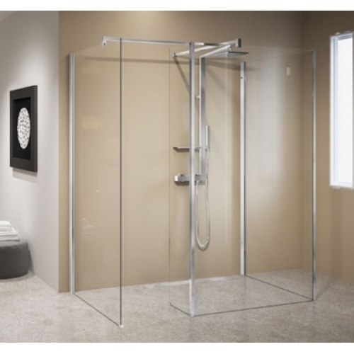 Panneau fixe latéral KUADRA HLF 100 cm - Transparent - Chromé KUADRAHLF Panneau fixe latéral KUADRA HLF 100 cm - Transparent - Chromé KUADRAHLF