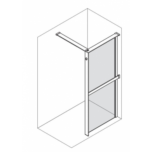 Paroi fixe KUADRA HWS avec porte-serviette Noir mat - 140cm - Droite KUADRA HWSPS Paroi fixe KUADRA HWS avec porte-serviette Noir mat - 140cm - Droite KUADRA HWSPS