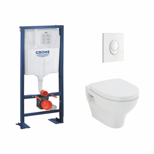 Pack WC Grohe Rapid SL + Cuvette POP2 + Plaque Blanche**