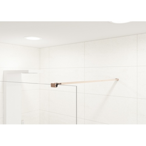 Paroi fixe avec volet pivotant EKINOX DUO Cuivré - 70+45cm Zoom_barre_cuivre_Ekinox