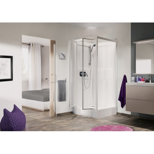 Cabine de douche Kineprime (18 cm) - 2 Portes - 80x80cm - Mécanique Kineprime C - meca - 2P Cabine de douche Kineprime (18 cm) - 2 Portes - 80x80cm - Mécanique Kineprime C - meca - 2P